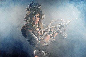 The girl - a soldier of the future