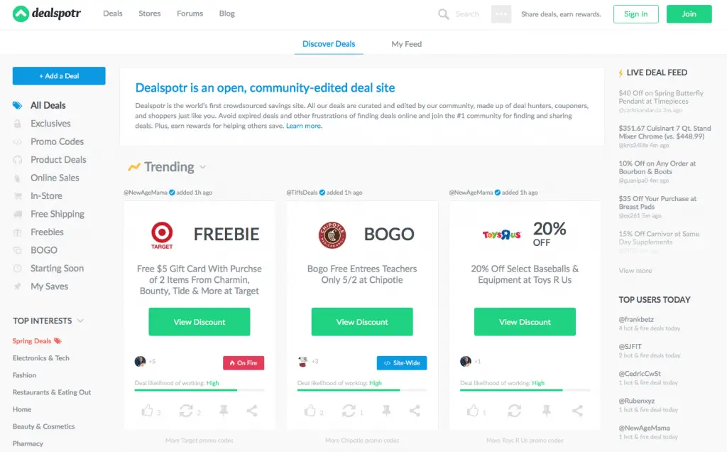 Dealspotr Review A Truck Of Deals And Coupons In One Spot