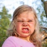 child is having a tantrum