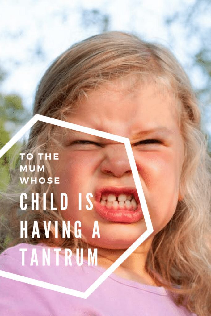 having a tantrum