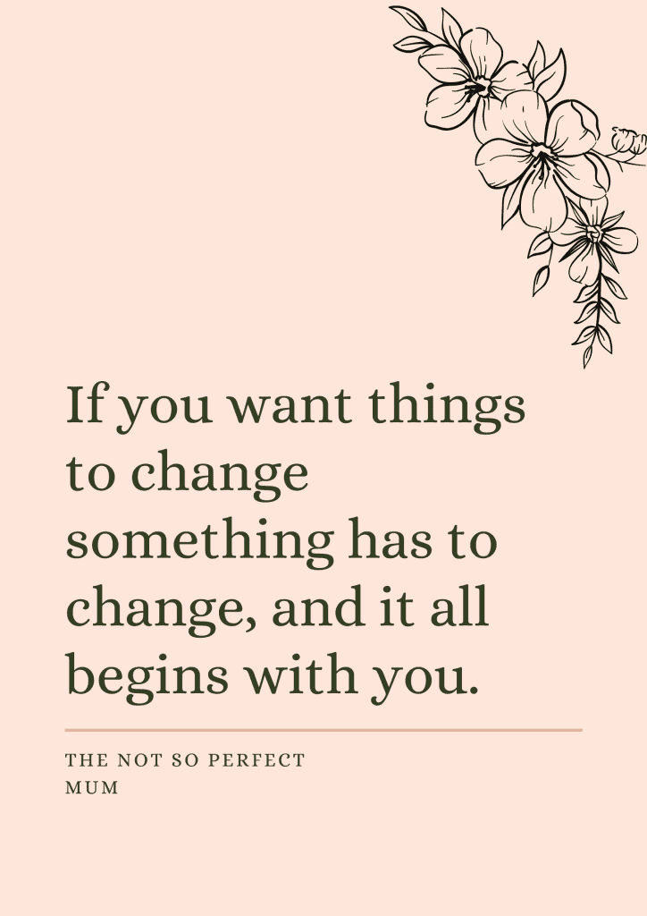 change something in your life