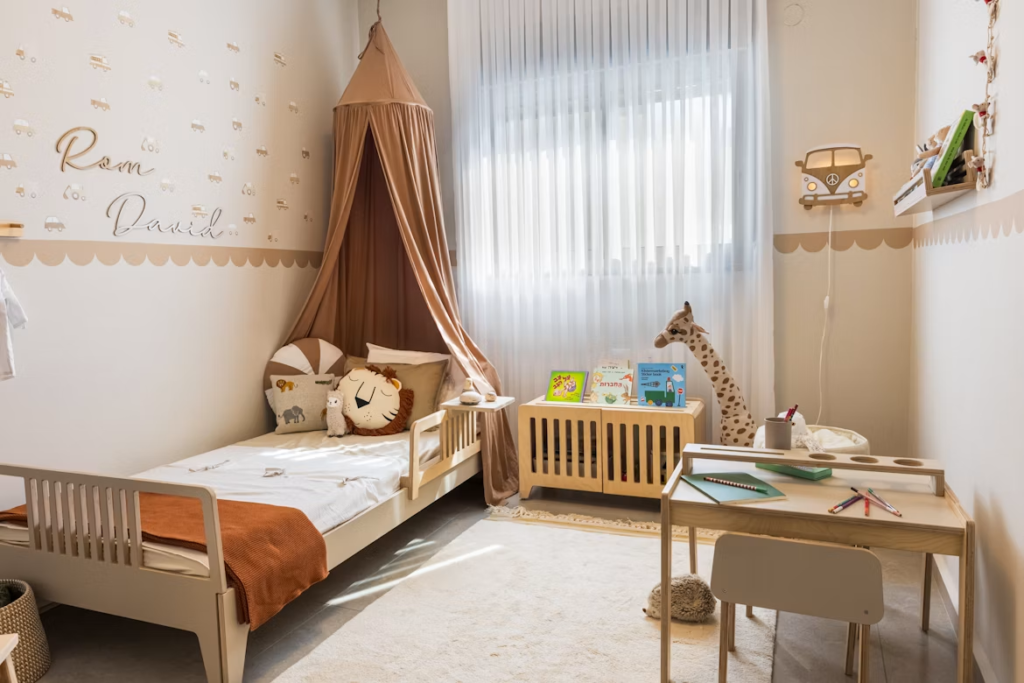 playful and practical kids room