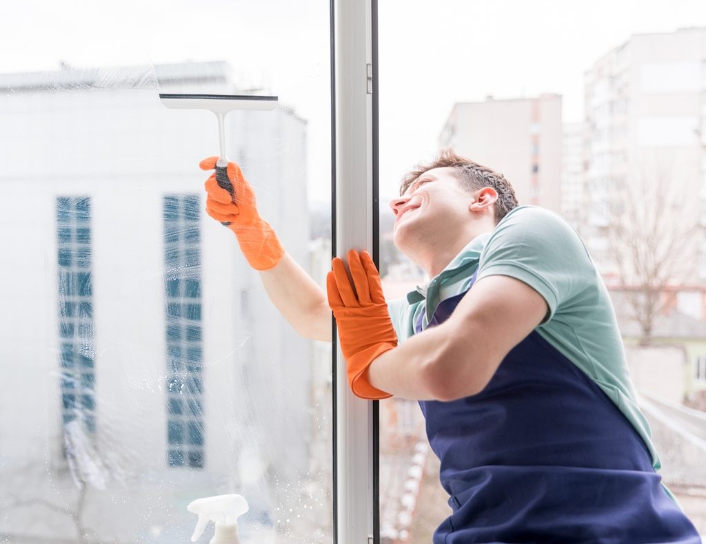 window cleaning when the days are short